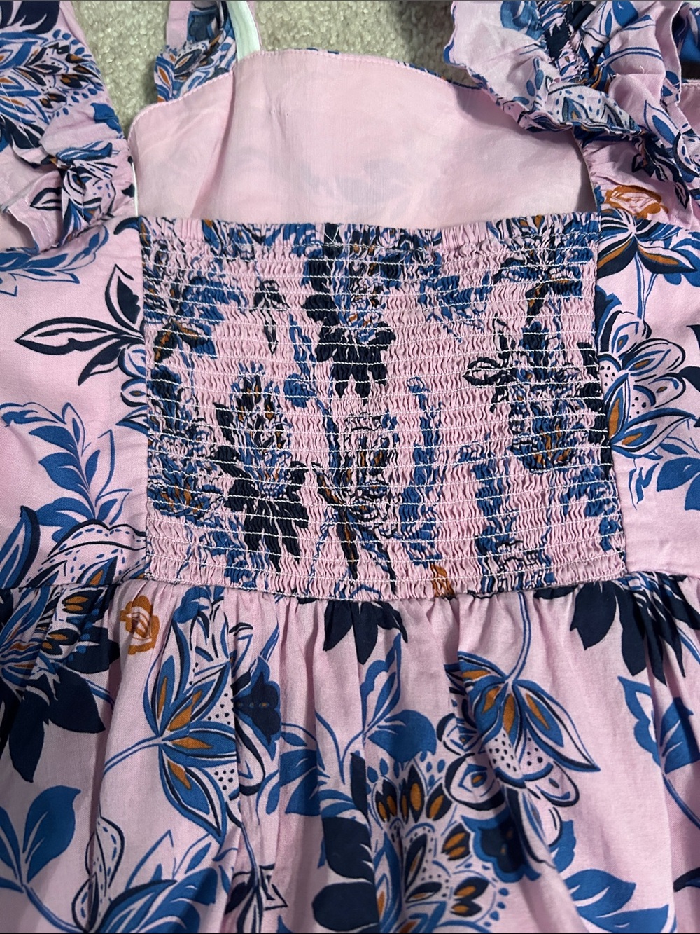 J. Crew Lavender Floral Ruffled Strap Sundress - Picture 7 of 8